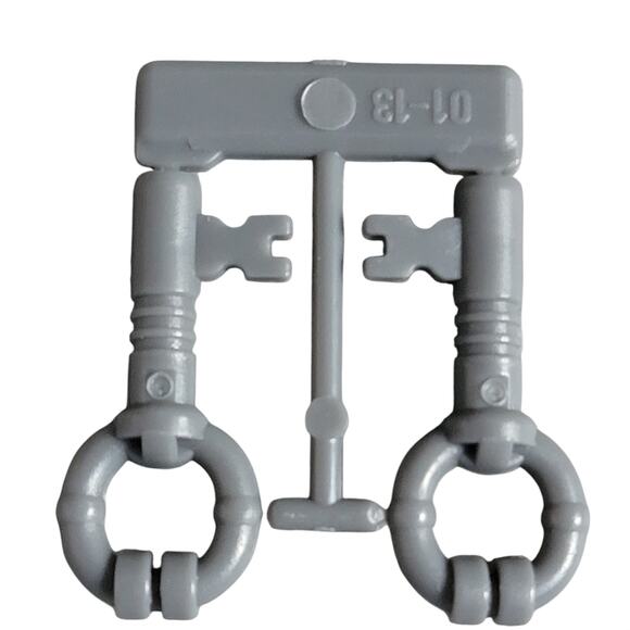 LEGO Antique Key 2 Pk Dark Stone‎ Bluish Gray 40359 4287814 Replacement Parts - Picture 2 of 2